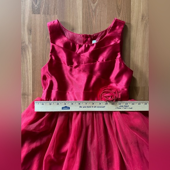 ❤️ Red Glittery Tulle Emily West Holiday Dress size 16 ❤️ - Picture 5 of 9